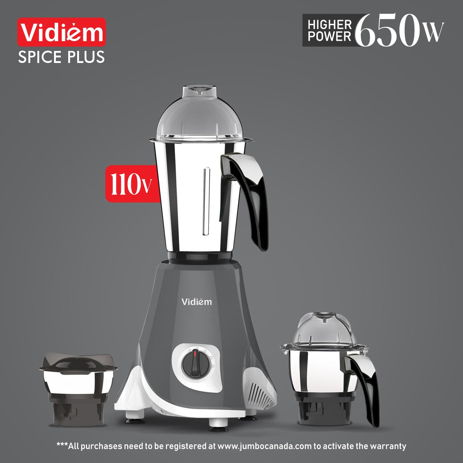 vidiem-spice-plus-650w-mixer-grinder-110v-for-usa-canada-powerful-indian-mixer-with-stainless-steel-jars-low-noise-ul-certified-motor-includes-spice-coffee-grinder4